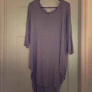 Anthropologie drop sleeve striped top
